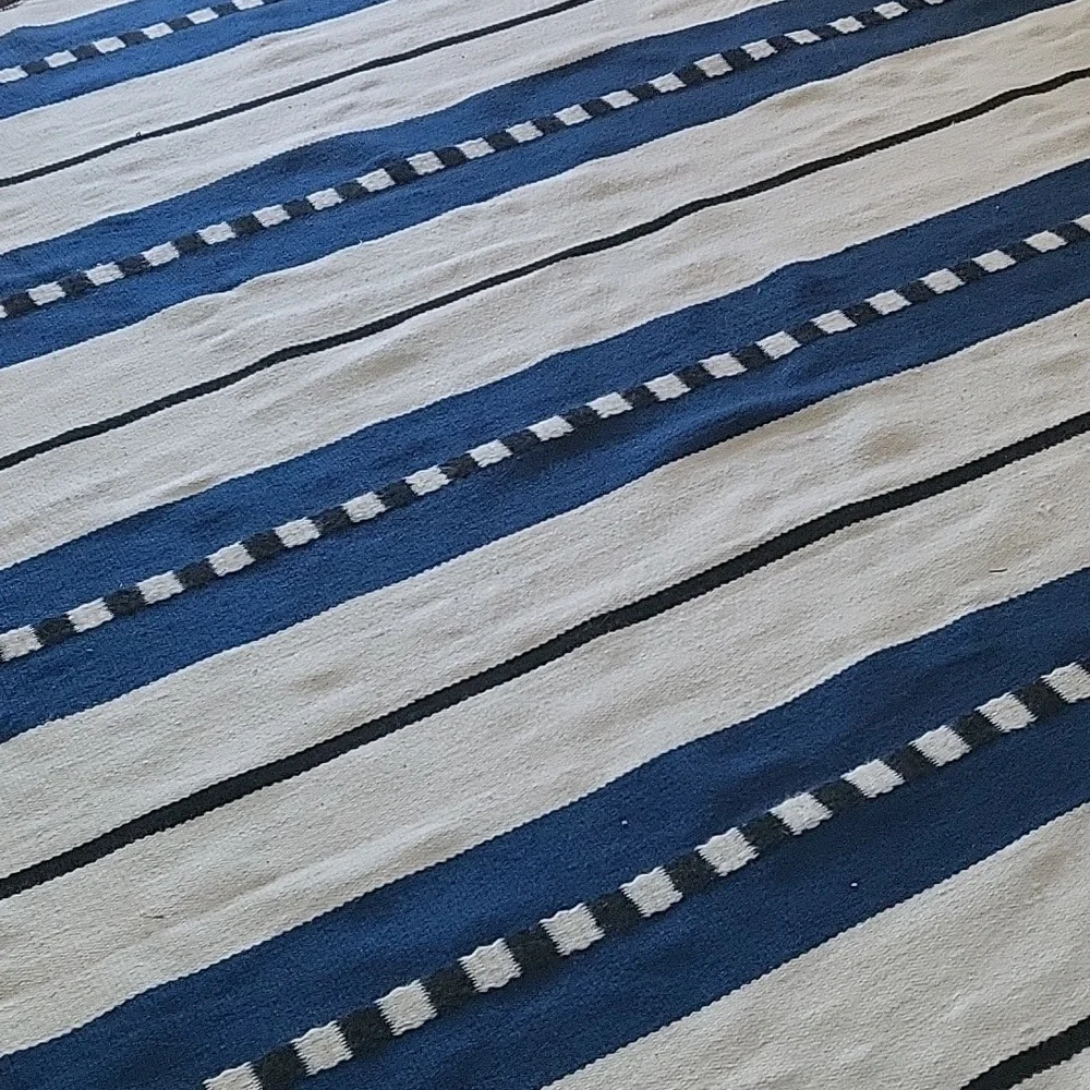 1 Ballard Designs Sorento Performance Rug Blue and White  199 - Picture 5 of 5